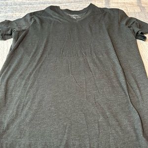 Charcoal Gray Banana Republic V-Neck Tee XL